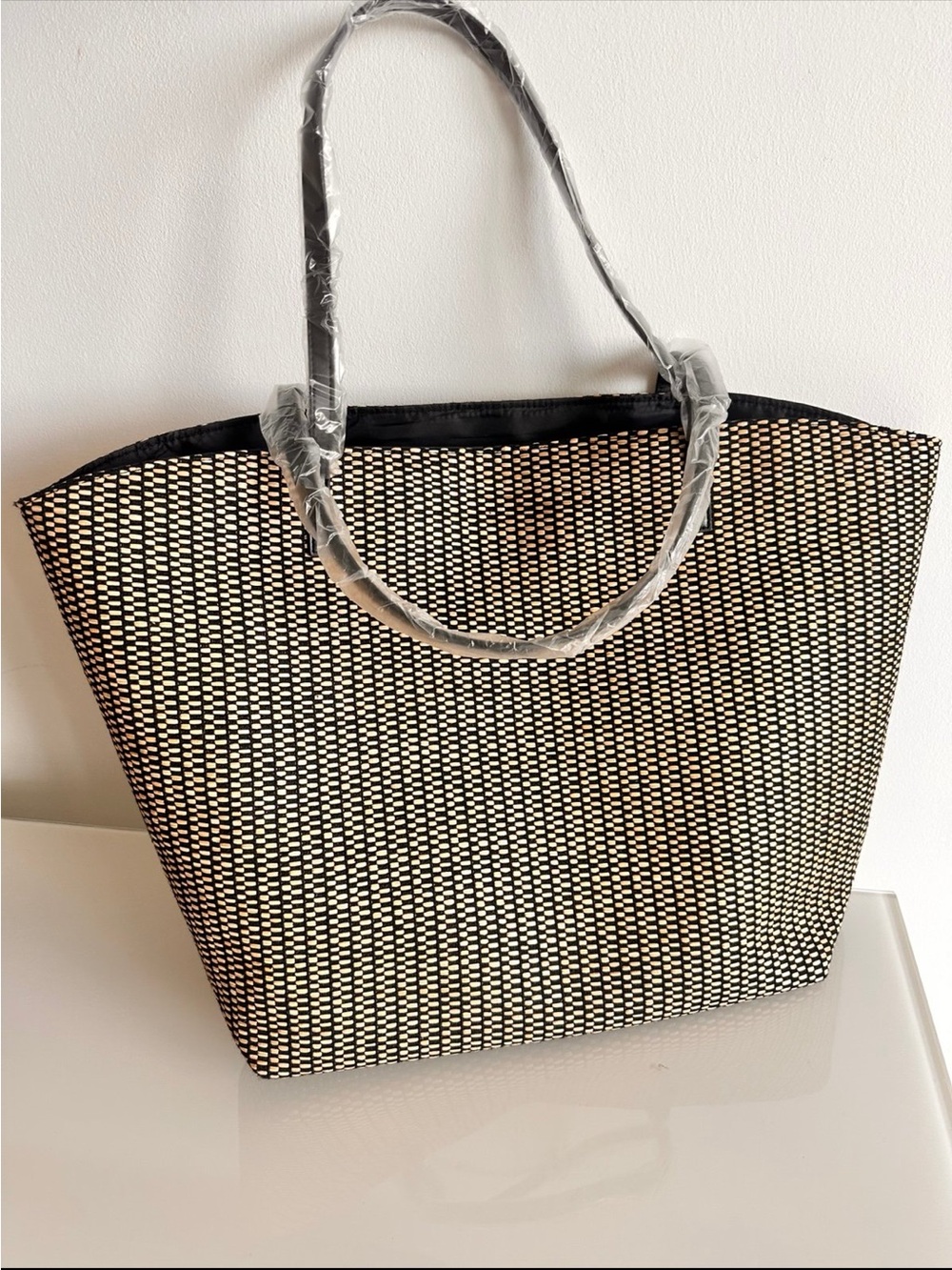 Raffia Bag from Saks brand new- Resort Summer bag XL very chic !